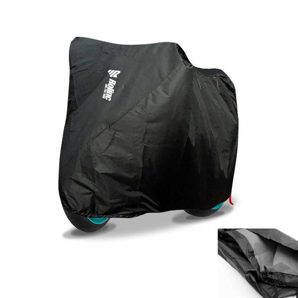 Pijama acolchada para moto – Protección contra lluvia, polvo y sol. Fabricación nacional con materiales de alta duración. Disponible en todas las tallas. Calidad garantizada por Tiendabi.com. Ideal para mantener tu moto siempre limpio y protegido.
