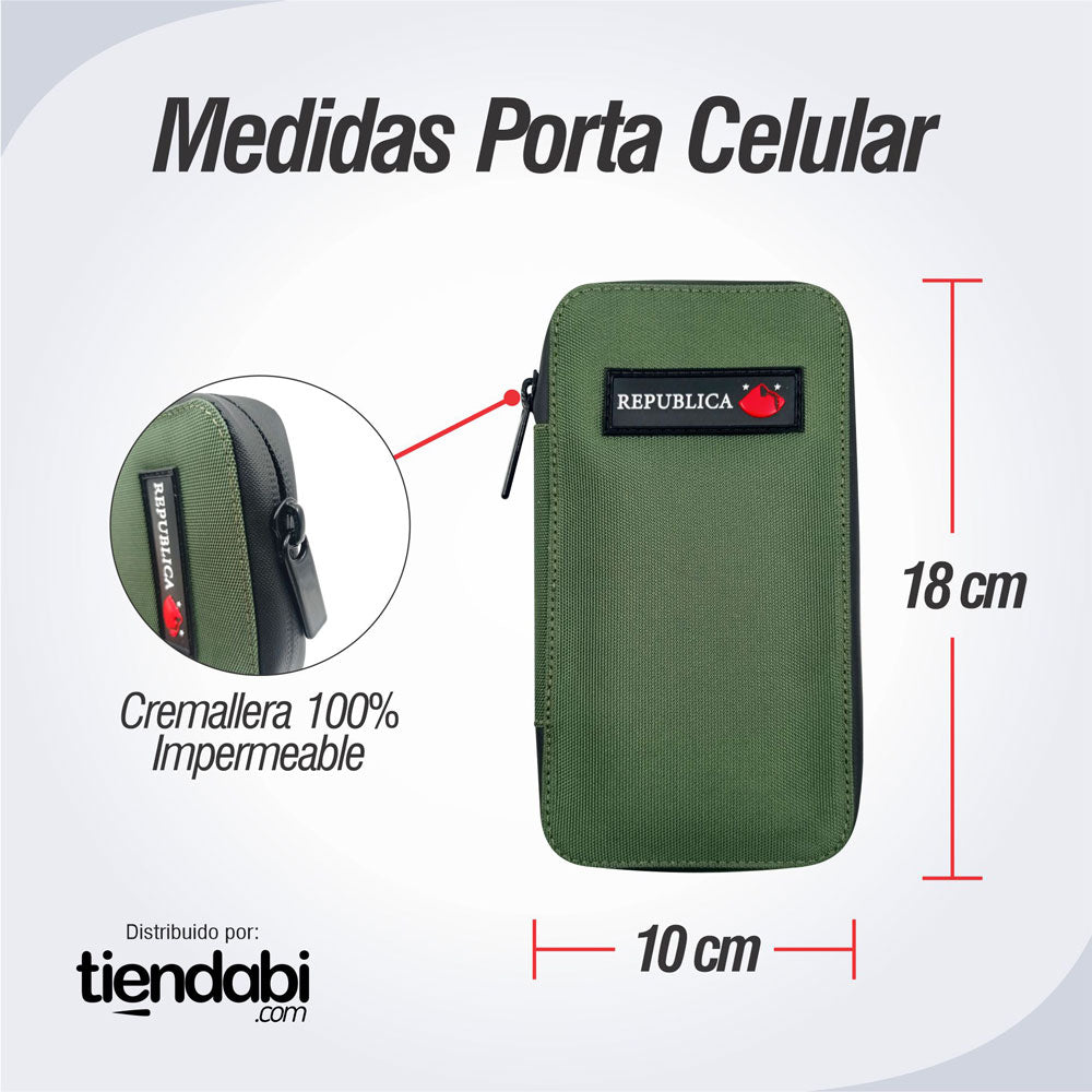 Porta Celular Pro Verde Militar Accesorios Deportivos Ciclismo Tiendabi Comprar Porta Celular 9