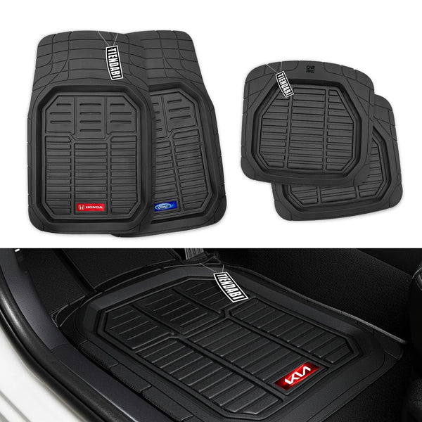 Tapete para carro 3D termoformado UNIVERSAL 4 piezas antideslizante, antiderrames CARPAK
